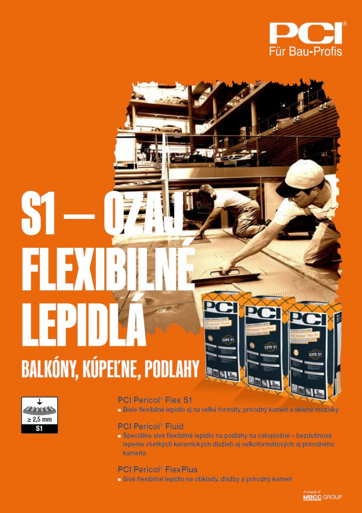 S1 - flexibilné lepidlá