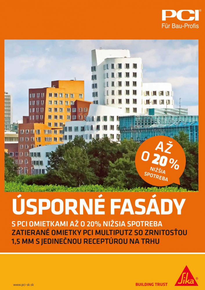 Až o 20% úspornejšia fasáda