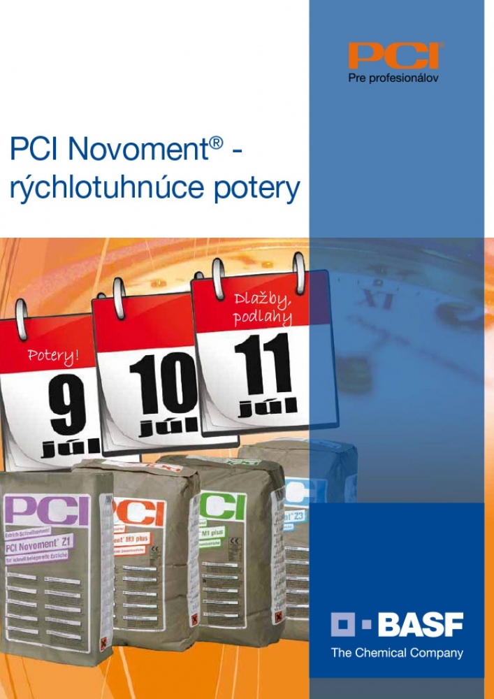 PCI Novoment - rýchlo tuhnúce potery