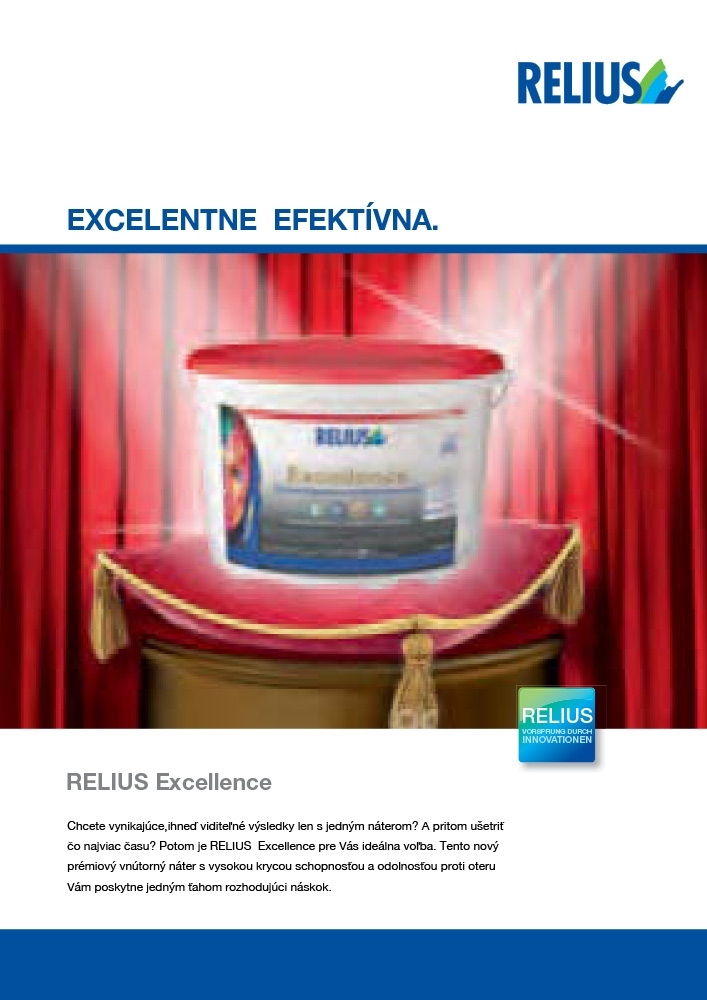 Farba prémiovej kvality RELIUS Excellence